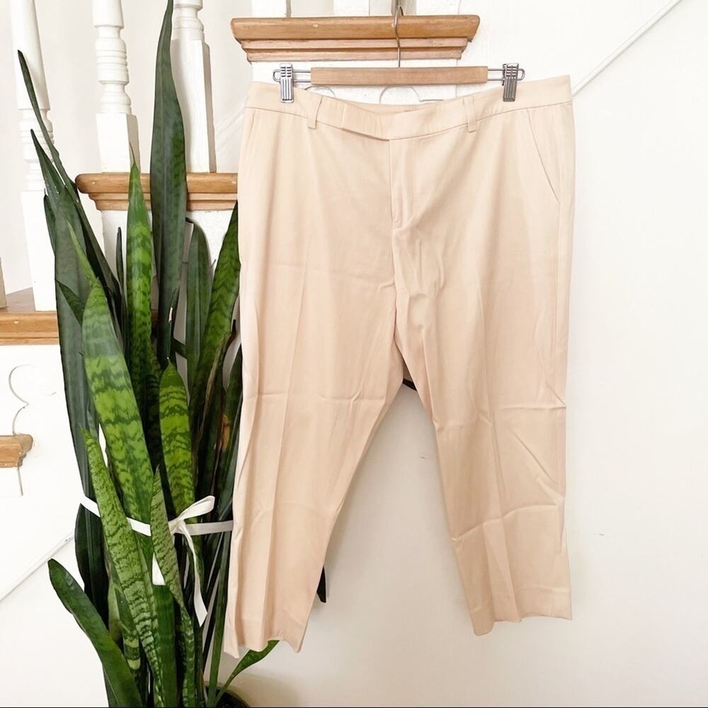 RALPH LAUREN black label cream ivory straight pant